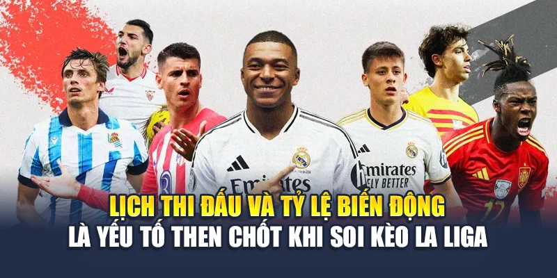 Soi Kèo La Liga Hấp Dẫn Từng Vòng Đấu Cùng Nhà Cái 78WIN 5 Lịch thi đấu và tỷ lệ biến động là yếu tố then chốt khi soi kèo La Liga